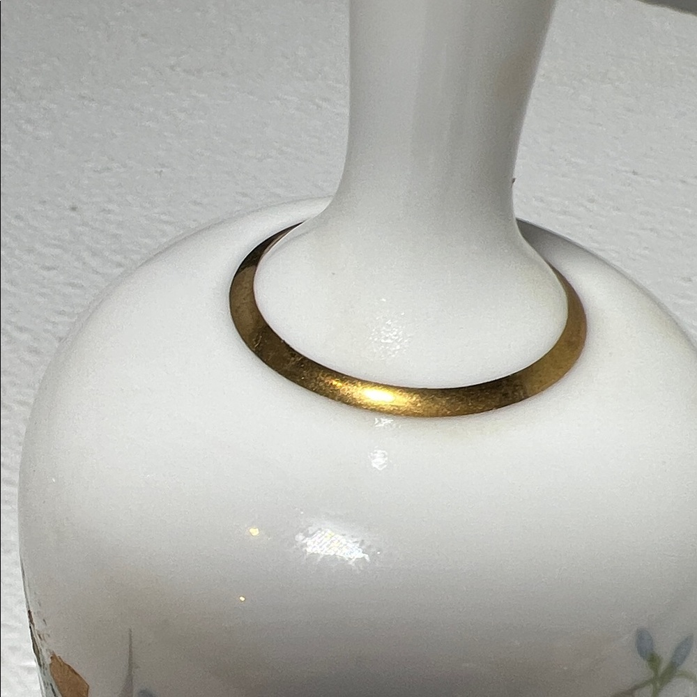 Vintage 70's Reutter Porzellan Bell Gold Trim Made in Germany - Picture 4 of 7